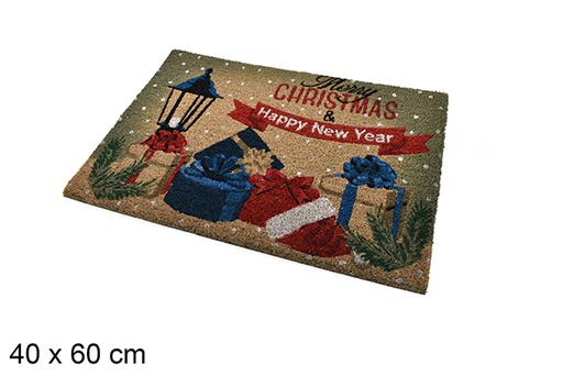[206427] Zerbino decorato Merry Christmas con regali 40x60 cm