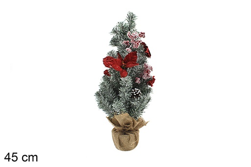 [206855] Albero con bacche e fiori 45 cm