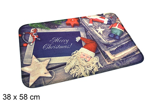 [206859] Zerbino decorato con stella di Babbo Natale 38x58 cm
