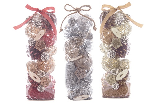 [113311] Bolsa decoración Navidad colores surtidos