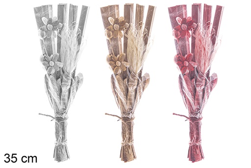 [113313] Exotic Christmas bouquet assorted colors 35 cm