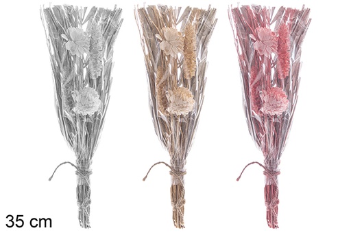 [113328] Bouquet de Noël exotique couleurs assorties 35 cm