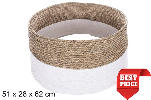 [114159] Base árbol seagrass cuerda papel color blanco 51x28 cm