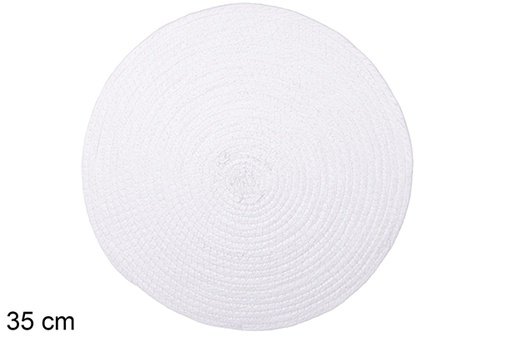 [114173] Dessous de plat en corde de papier blanc 35 cm