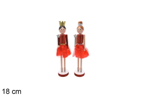 [207075] Poupée de Noël rouge assortie 18 cm