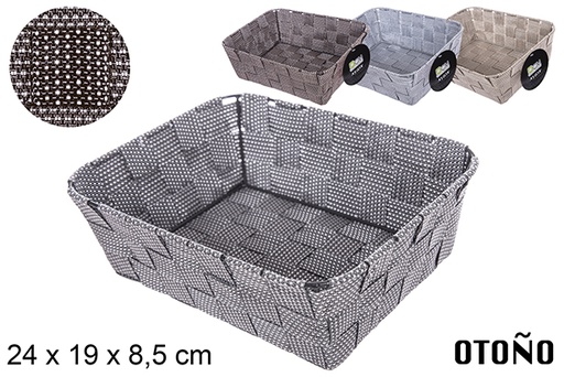 [112115] Otoño nylon basket colors 24x19x8,5 cm