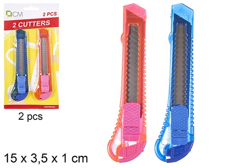[112047] Pack 2 cortador de plástico 15 cm