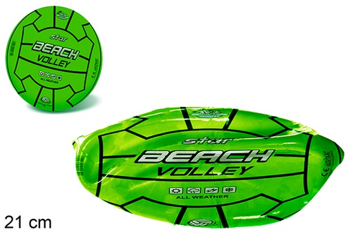 [112245] Volleyball fluor deflated beach 21 cm