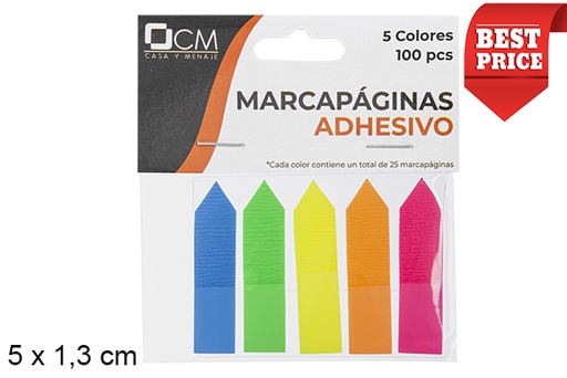 [112213] Segnapagina adesiva freccia a 5 colori  
