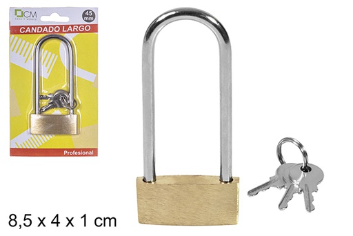 [110759] Cadenas de sécurité long bronze 45 mm