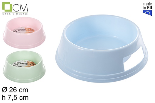 [112993] Pastel round dog feeder