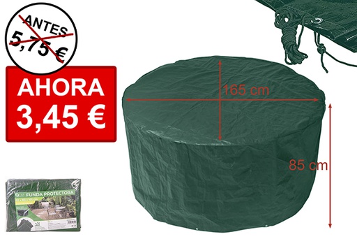 [111614] Funda protectora exterior para mesa redonda 165x85 cm