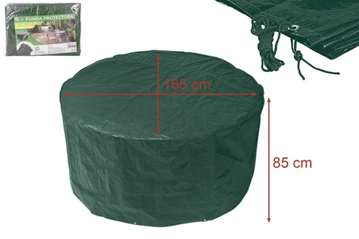 [111614] Housse de protection extérieure pour table ronde 165x85 cm