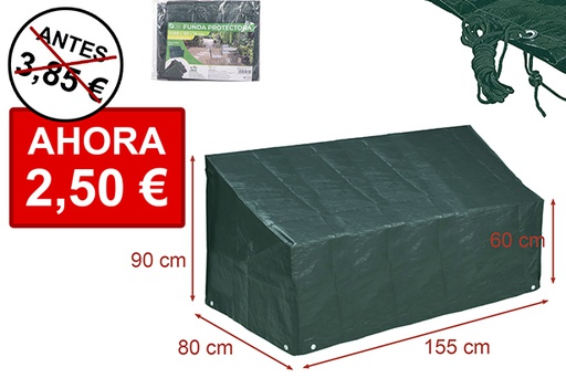 [111615] Outdoor protective cover for sofa 155x80x90/60 cm