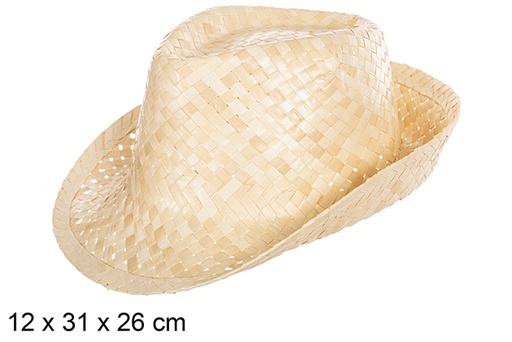 [112305] Light Borsalino straw hat