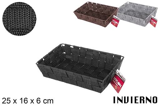 [112346] Cesta nylon colores Invierno 25x16x6 cm