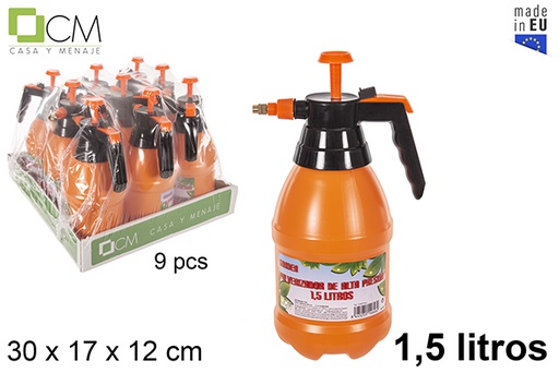 [114646] Pulverizador de alta pressão laranja 1,5 l.