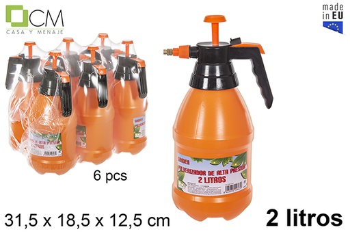 [114647] Spruzzatore ad alta pressione arancione 2 l.