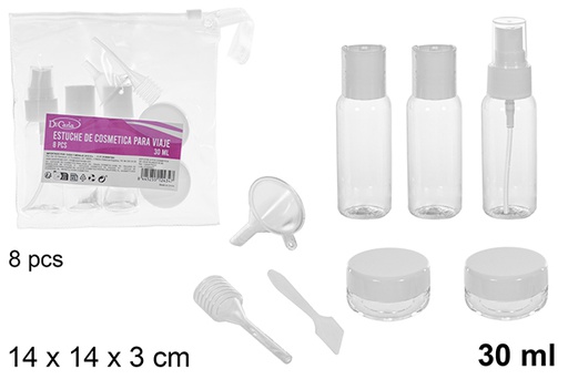 [112434] Estojo cosmético de viagem de 8 peças 30 ml
