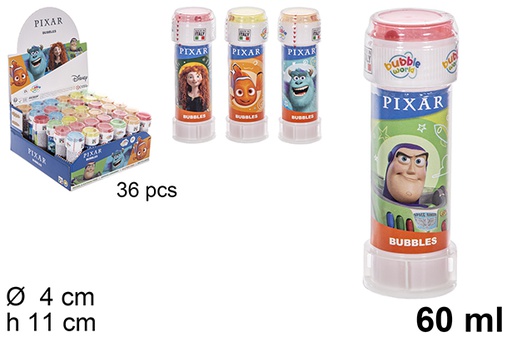 [207279] Tubo pompas jabón Pixar surtido 60 ml