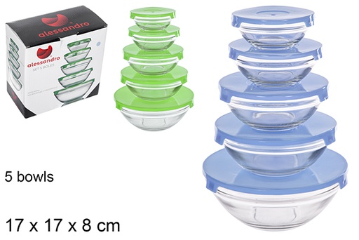 [104791] Pack 5 bowls cristal