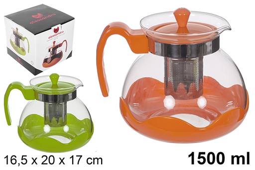 [112868] Jarra café/te con filtro colores surtidos 1.500 ml