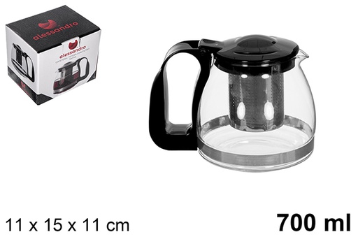 [113030] Jarra cafe/te 700ml con filtro negro