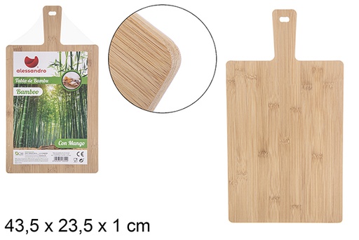 [113324] Planche multifonction en bambou avec poignée 43,5x23,5 cm