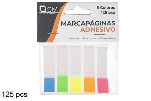 [111717] Segnapagina transparente/colori assortiti 