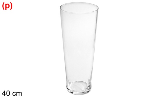 [112062] Daurada glass vase 40 cm