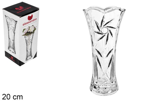 [113538] Glass flower vase Helsinki 20 cm