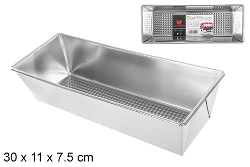 [114241] Rectangular metal baking pan 30x11 cm