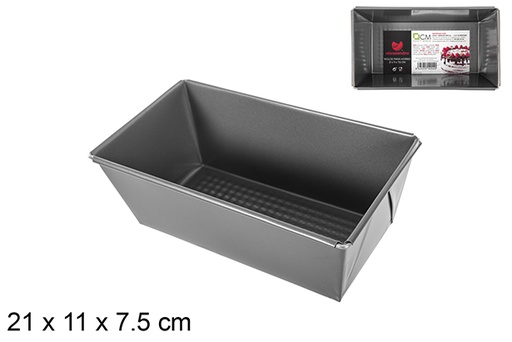 [114244] Molde horno rectangular metal 21x11 cm