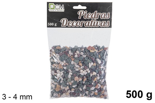 [114255] Pedra decorativa variada 3-4 mm (500 gr.)