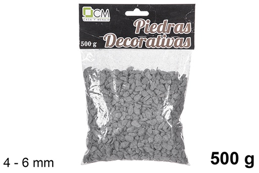 [114267] Piedra decorativa negra 4-6 mm (500 gr)