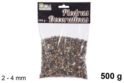 [114284] Pedra decorativa em cores variadas 2-4 mm (500 gr.)