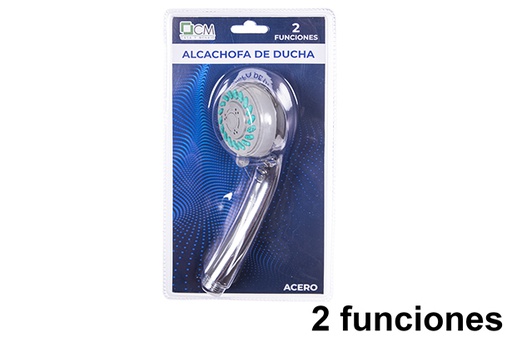 [114302] Alcachofa de ducha acero 2 funciones