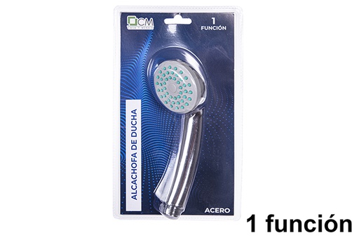 [114308] 1 function steel shower head