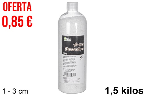 [114320] Pot de sable décoratif blanc 1-3 mm (1,5 kg)