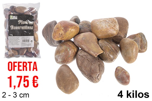 [114340] Piedra decorativa chocolate 2-3 cm (4 kg)