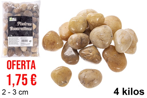 [114341] Piedra decorativa marrón 2-3 cm (4 kg)