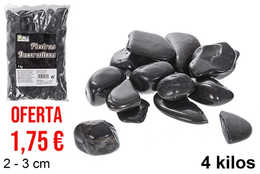 [114343] Pedra decorativa preta 2-3 cm (4 kg)