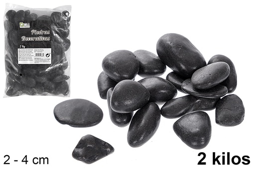[114388] Pedra decorativa preta 2-4 cm (2 kg)