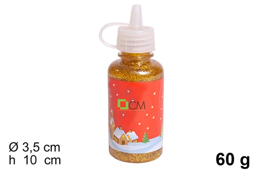 [114418] Gold glitter gel glue 60 grams