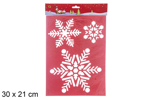 [114423] Christmas snowflake template 30x21 cm