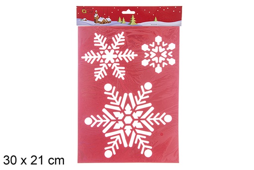 [114423] Christmas snowflake template 30x21cm