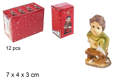 [114576] Figura infantil carpinteiro em resina