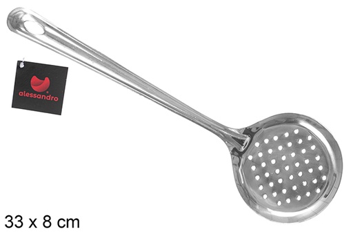 [114671] Skimmer de cozinha em aço inoxidável 33 cm