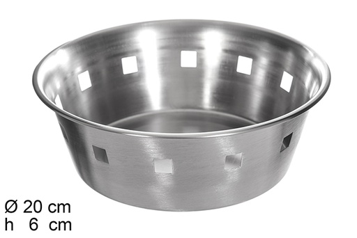 [114681] Round stainless steel bread box 20 cm