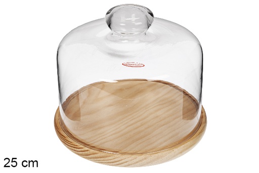 [115028] Cloche à fromage en verre 25 cm